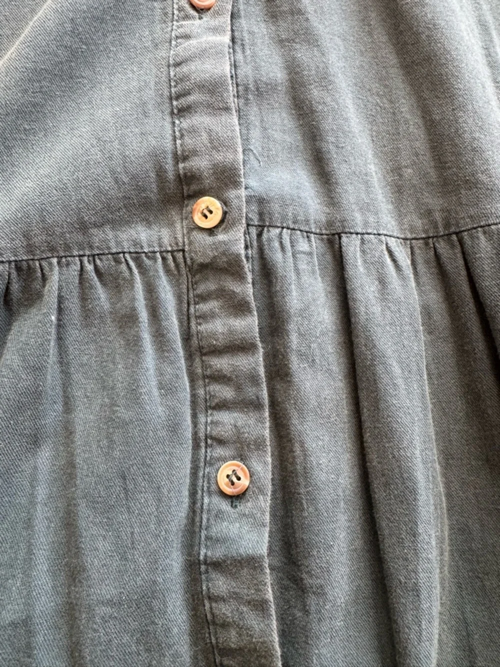 Baltic Born Women’s Midi Dress Green Button Down Cottagecore M - Picture 4 of 5